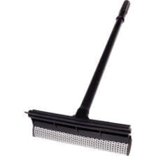 Squeegee, Plastic, Scrubber, 24" Handle, 20/CT, Black