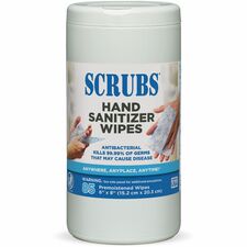 Hand Sanitizer Wipes, Antimicrobial, 85Wipes, 6/CT, WEBE