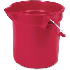 Brute Utility Bucket, Handle, 10Qt, 10-1/2"x10-1/4", 12/CT, GY
