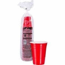 Party Cups, Plastic, 16oz., 50/PK, Red
