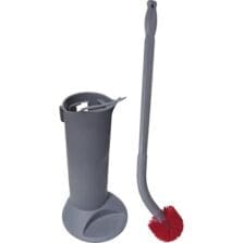 Toilet Bowl Brush Kit, 26" Handle, 5BX/CT, Gray