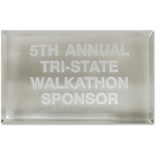 Trinity Paperweight Acrylic Award, 4"x2-1/2", Ast