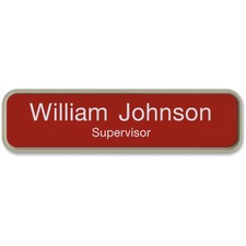 Designer Wall/Door Sign, 2"x8", Almond Frame
