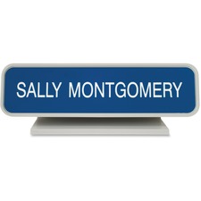 Designer Desk Sign, 2"x8", Gray Frame
