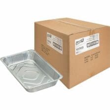 Disposable Aluminum Pan, Full-Size, 280 oz., Cap, 50/CT, SR