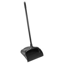 Upright Dust Pan, w/Rear Wheels, 11-5/16"x37", 6/CT, Black