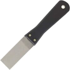 Putty Knife, Plastic Handle, 1-1/4", 24PK/CT, Black