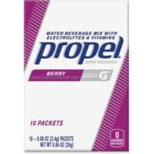 Propel Powder Packs, .08oz., 10 Packets, 120/CT, Berry/PE