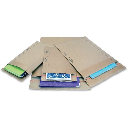 Jiffy Padded Mailer, #1, Paper Padding, Self-Adhesive Closure, 7.25 x 12, Natural Kraft, 100/Carton