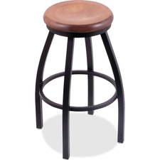 Stool, Wood, 19"x19"x30", BK Frame/Medium MPL
