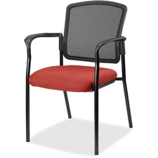 Guest Chair, Vinyl Seat, w/Arms, 25-4/5"x20"x32", Red Rock