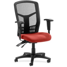 Hi-Back Chair, Vinyl Seat, 28-1/2"x28-1/2"x45", Red Rock