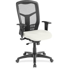 High-Back Chair, Exec, Swivel, 28-1/2"x28-1/2"x45", Snow