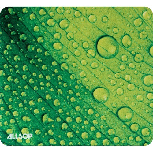 Naturesmart Mouse Pad, 8.5 x 8, Leaf Raindrop Design