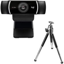 Webcam, HD 720p, 3-3/4"Wx2-4/5"Dx1-3/4"H, Black