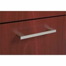 Bridge Pull, 4-1/4"x.3/4"x19/50", 2/PK, Silver