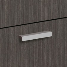 Contemporary Pull, 4-3/4"x3/4"x.69", 2/PK, Silver