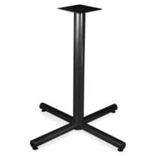 X-Leg Base, f/42" Tabletop, Bistro-Height, 36"x40-3/4", BK
