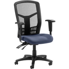 High-Back Chair, Exec, Mesh, 28-1/2"x28-1/2"x45", Ocean