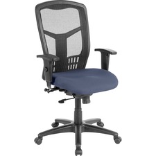 High-Back Chair, Exec, Swivel, 28-1/2"x28-1/2"x45", Ocean
