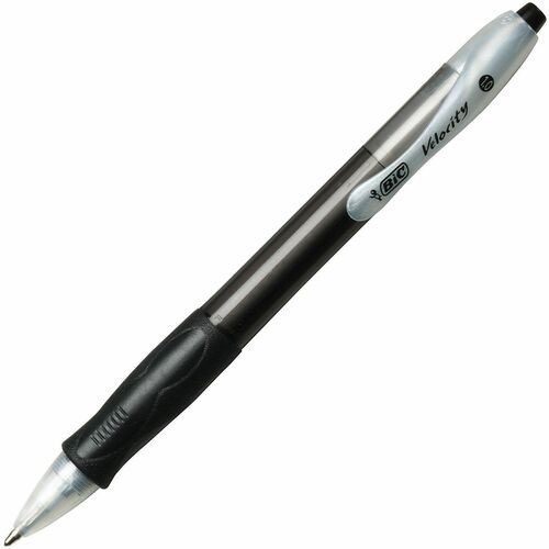 Velocity Easy Glide Ballpoint Pen Value Pack, Retractable, Medium 1 Mm, Black Ink, Black Barrel, 36/pack