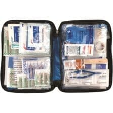 First Aid Kit, 138 Pc, Fabric, Blue