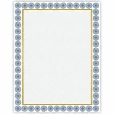 Award Certificates, 15/PK, Foil, Blue/Gold