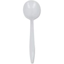 Soup Spoons, Plastic, Medium-Weight, 1000/CT, White