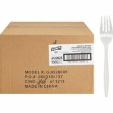 Forks, Plastic, Medium-Weight, 1000/CT, White