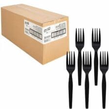 Cutlery, Fork, Heavyweight, 1000/CT, Black