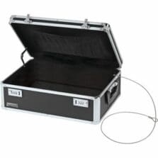 Vaultz Locking Storage Chest, 18"x13"x6", Black