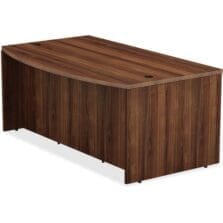 Bow Desk, 1-1/2" Top, 36"x72"x29-1/2", Walnut