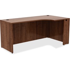 Right Corner Credenza, 66"x36"x24"x29-1/2", Walnut