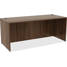Laminated Desk, 72"x30"x29-1/2", Walnut