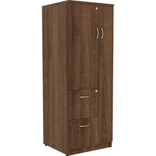 Storage Cabinet, 23-3/5"x23-3/5"x65-3/5", Walnut