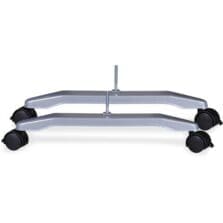 Mobile T-Foot, 2-3/8"Wx20-1/8"Dx4-1/8"H, Silver