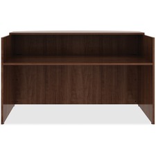 Reception Desk, 72"x36"x42-1/2", Walnut