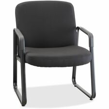 Fabric Guest Chair, 26-1/4"x27-1/4"x35", Black