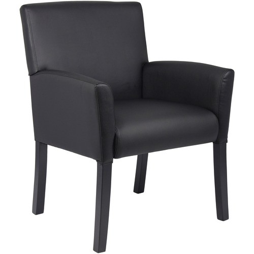 Chair, Guest, Box Arm, 24-1/2"Wx25-1/2"Lx35-1/2"H, Black