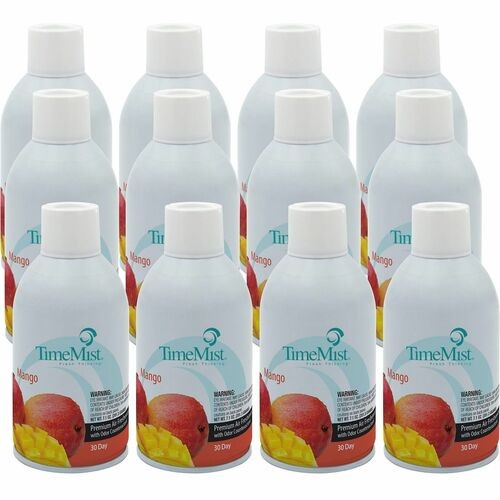 Fragrance Refill, f/Metered Dispenser, 6.6oz, 12/CT, Mango