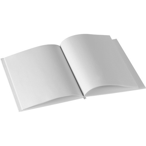 Blank Book, Hardcover, 28-Page, 6"x8", White