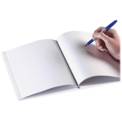 Hardcover Blank Book, 8-1/2"x11", 28Pgs, White