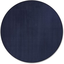 Traditional Rug, Solids, 6' Round, Navy