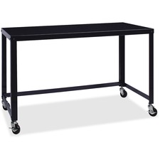 RTA Mobile Desk, 48"x23"x29-1/2", Black