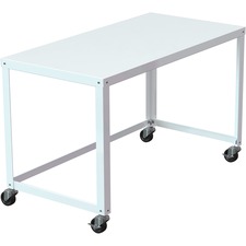 RTA Mobile Desk, 48"x23"x29-1/2", White