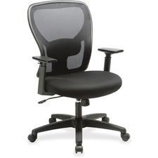 Task Chair, Mesh Mid Back, 27-3/4"x27"x43-1/8", Black
