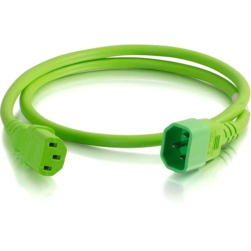 10FT 18AWG POWER CORD (IEC320C14 TO IEC320C13) - GREEN