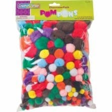 Classroom Pompoms Pack, 300/PK, AST