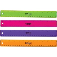 Flexible Ruler, 12", 12/PK, Ast