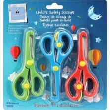 Child Safety Scissors, 6/PK, AST